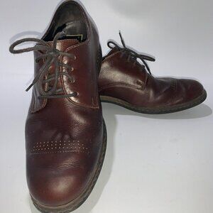 Josef Seibel Brown Leather Oxford Lace Up Dress Shoe 9US/41EU Extra Wide K